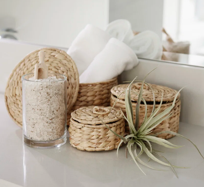  Set of 3 Water Hyacinth Woven Display Boxes - BA_NCV052 