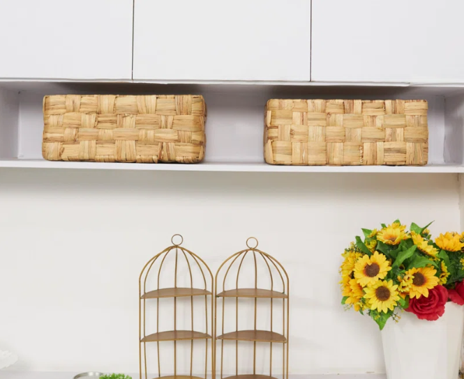  Bobovie Jumbo Water Hyacinth Wicker Storage Basket - BA_NCV062 