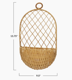  Natural Hand-Woven Rattan Wall Hanging Basket - BA_NCV063 