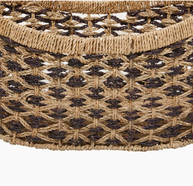  Set of 2 Woven Seagrass Storage Baskets - BA_NCV067 