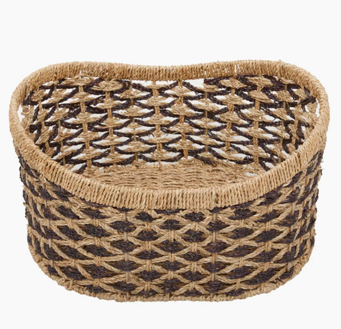  Set of 2 Woven Seagrass Storage Baskets - BA_NCV067 