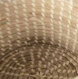  Set of 3 Round Natural Lidded Storage Baskets - BA_NCV071 