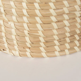  Set of 3 Round Natural Lidded Storage Baskets - BA_NCV071 