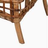  Handcrafted Rattan Openwork Armchair with Cushion - CH_NCV023 