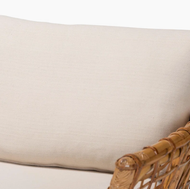  Handcrafted Rattan Openwork Armchair with Cushion - CH_NCV023 