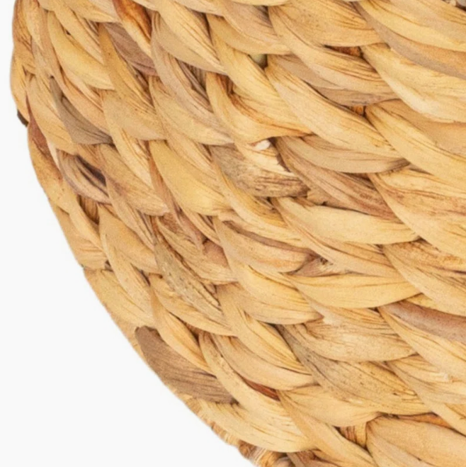  Natural Handwoven Water Hyacinth Storage Basket - BA_NCV081 