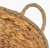  Natural Handwoven Water Hyacinth Storage Basket - BA_NCV081 