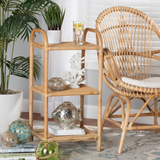  Natural Rattan 3-Shelf Display Stand with Handles - SS_NCV019 