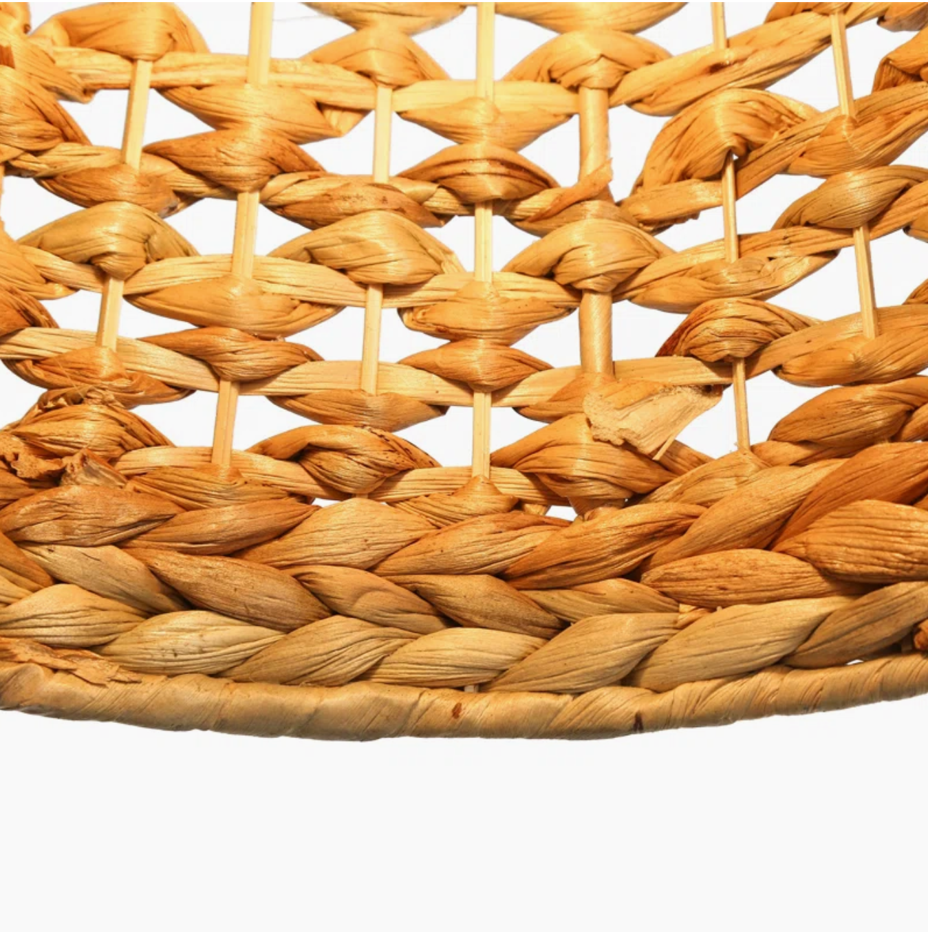  Hand-Woven Water Hyacinth Bell Pendant Light - CL_NCV033 