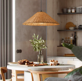  Natural Rattan Oversized Cone Pendant Light - CL_NCV035 