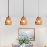  Handwoven Jute Rope Mini Bell Pendant Light Fixture - CL_NCV037 