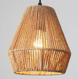  Handwoven Jute Rope Mini Bell Pendant Light Fixture - CL_NCV037 