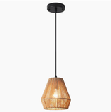  Handwoven Jute Rope Mini Bell Pendant Light Fixture - CL_NCV037 
