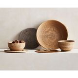 Handcrafted Natural Rattan Bowl with Side Handles - BO_NCV002 