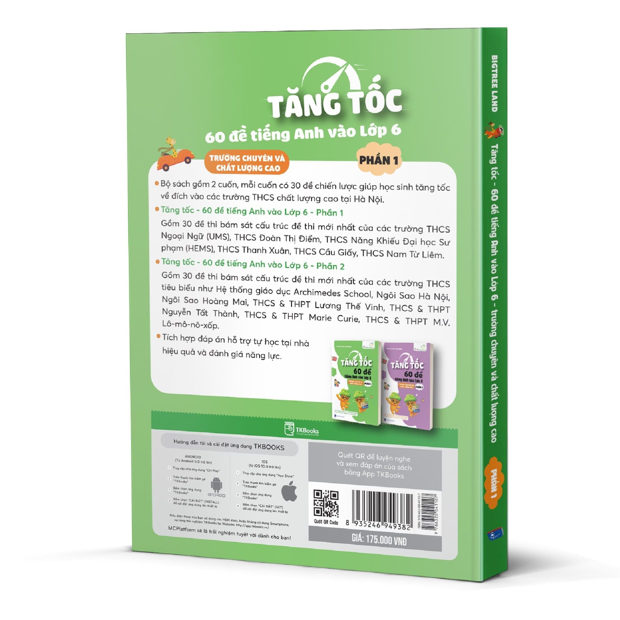  Tăng tốc - 60 đề tiếng Anh vào Lớp 6 - trường chuyên và chất lượng cao - phần 1 