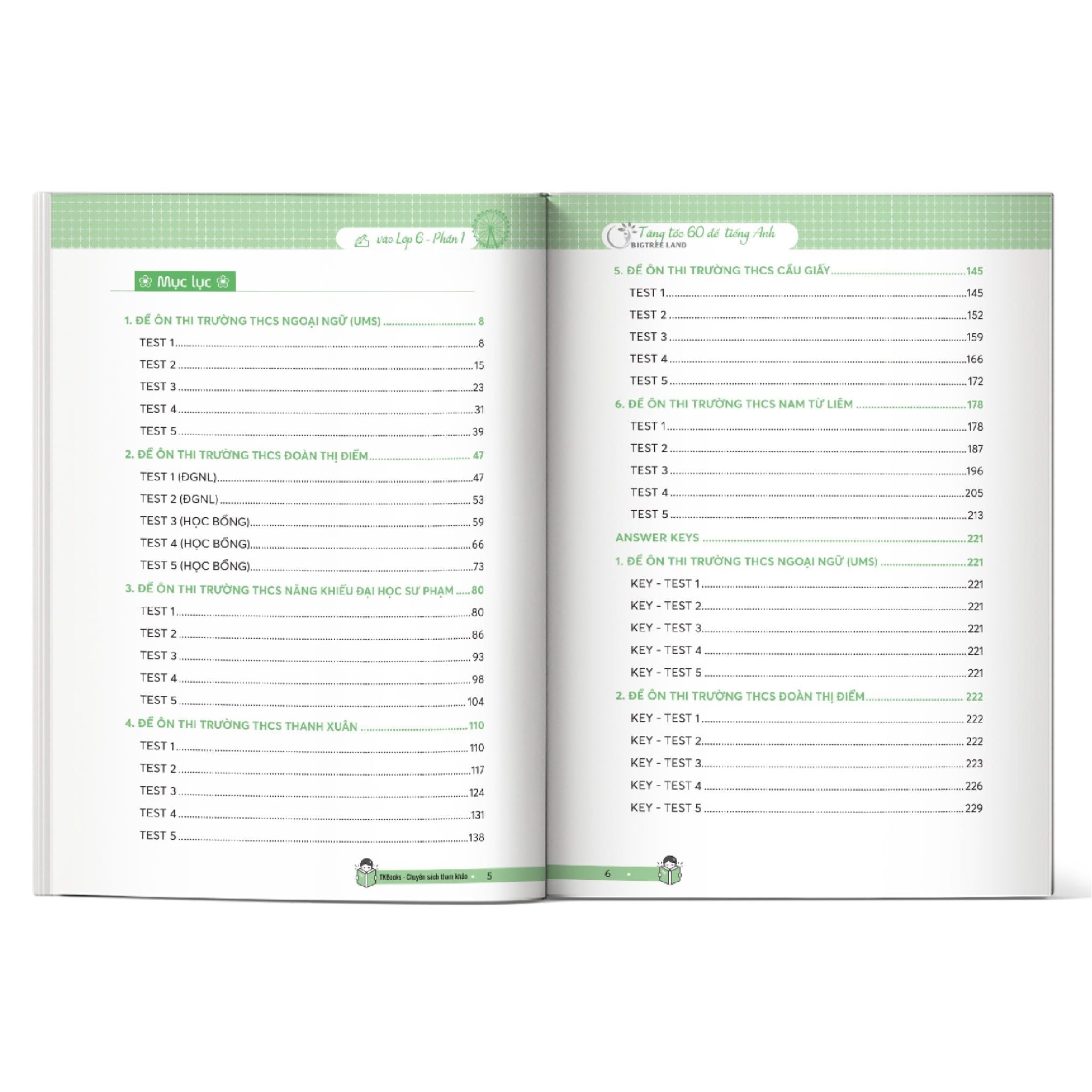  Tăng tốc - 60 đề tiếng Anh vào Lớp 6 - trường chuyên và chất lượng cao - phần 1 