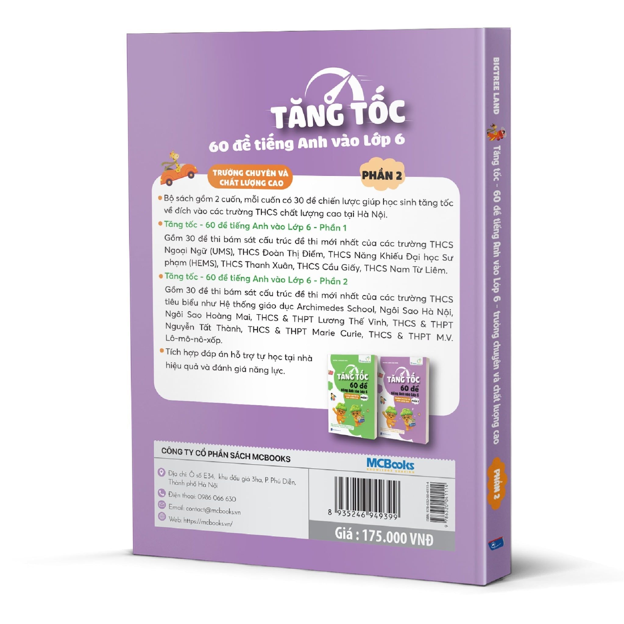  Tăng tốc - 60 đề tiếng Anh vào Lớp 6 - trường chuyên và chất lượng cao - phần 2 