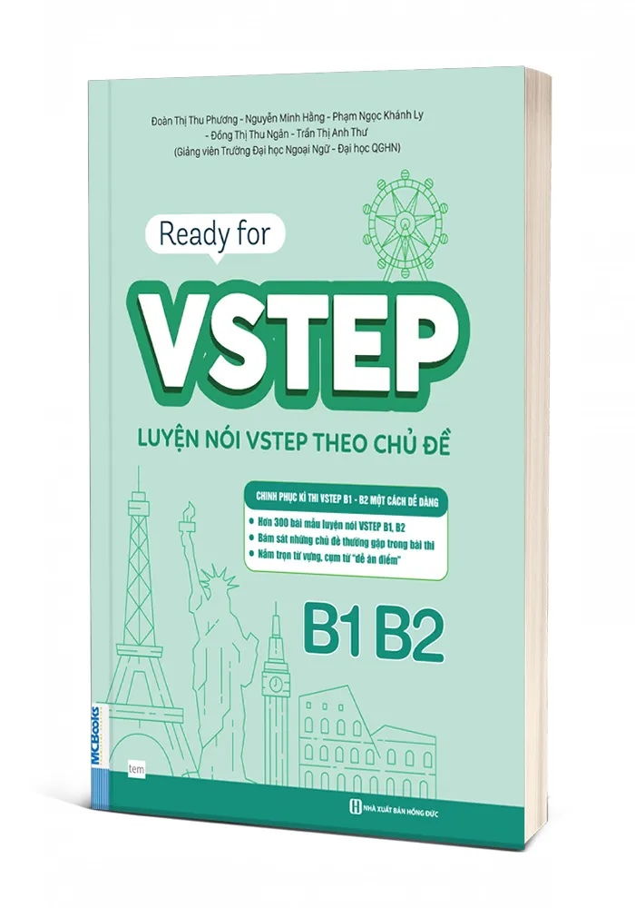 Cuốn sách Ready for VSTEP – Luyện nói VSTEP theo chủ đề B1 B2