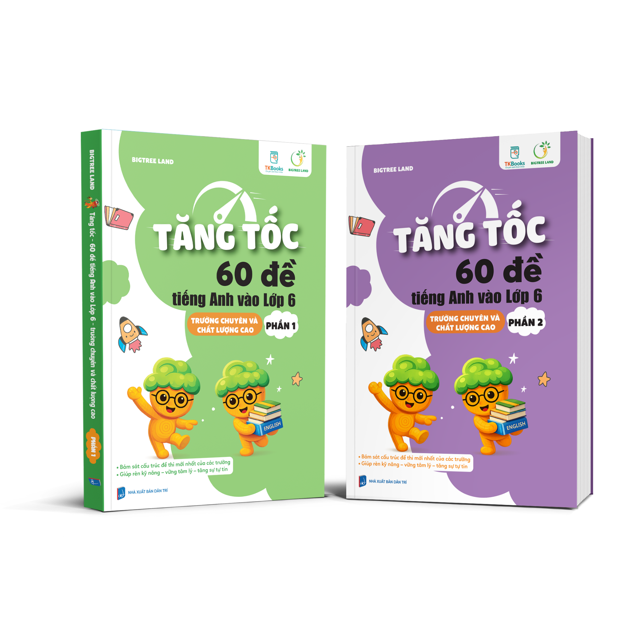  Combo 2 cuốn Tăng tốc - 60 đề tiếng Anh vào Lớp 6 - trường chuyên và chất lượng cao 
