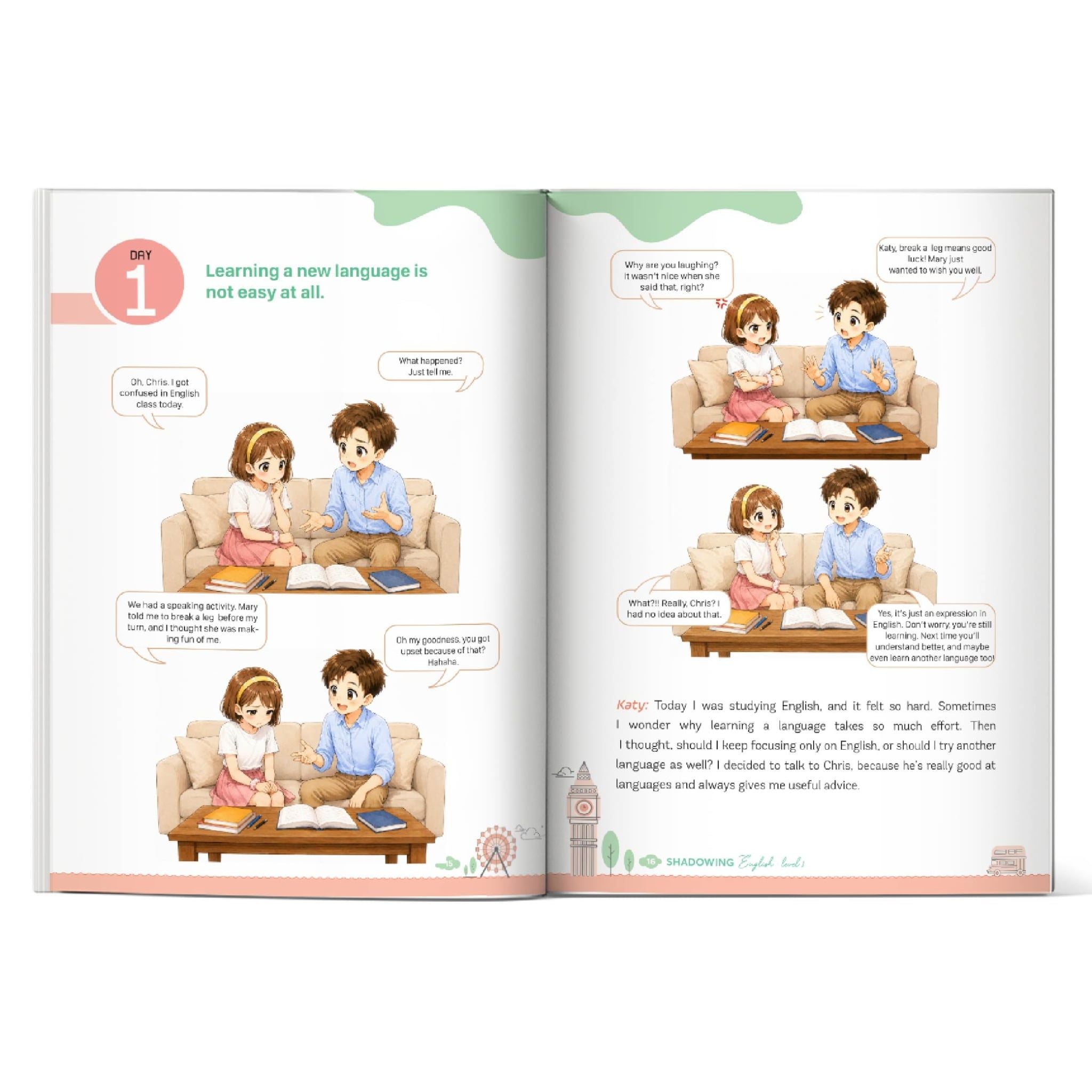  Shadowing English for daily life – Level 1 Giao tiếp tiếng Anh hàng ngày 