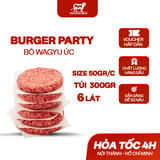  Bò Wagyu Úc Burger Patty - Đủ các size 25-50gr 