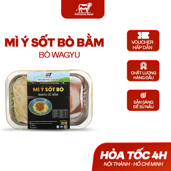  Mỳ Ý Sốt Bò Wagyu Úc Bằm 