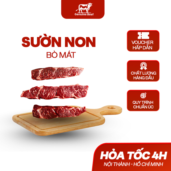  Sườn non bò (cắt khối) 