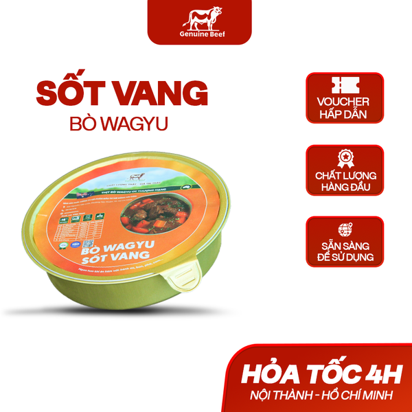  Bò Wagyu Úc Sốt Vang 