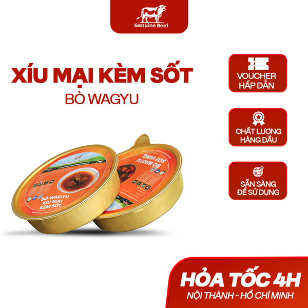  Bò Wagyu Úc Xíu Mại Kèm Sốt 