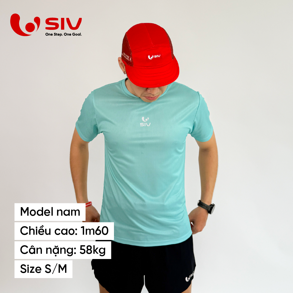  Áo chạy bộ Tshirt Basics xanh mint 