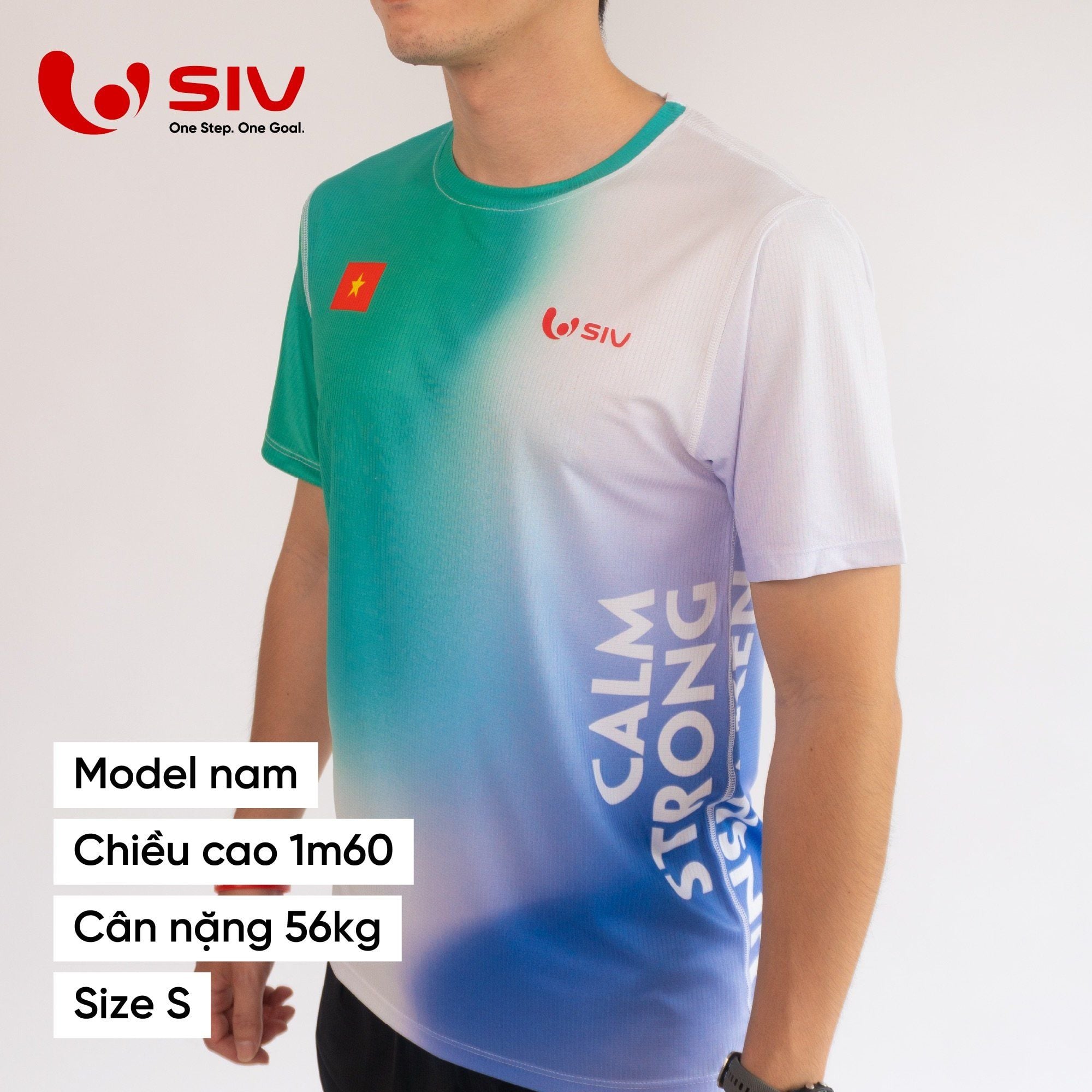  Áo chạy bộ nam SIV T-shirt Stride 