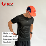  Áo chạy bộ Tshirt Basics đen 