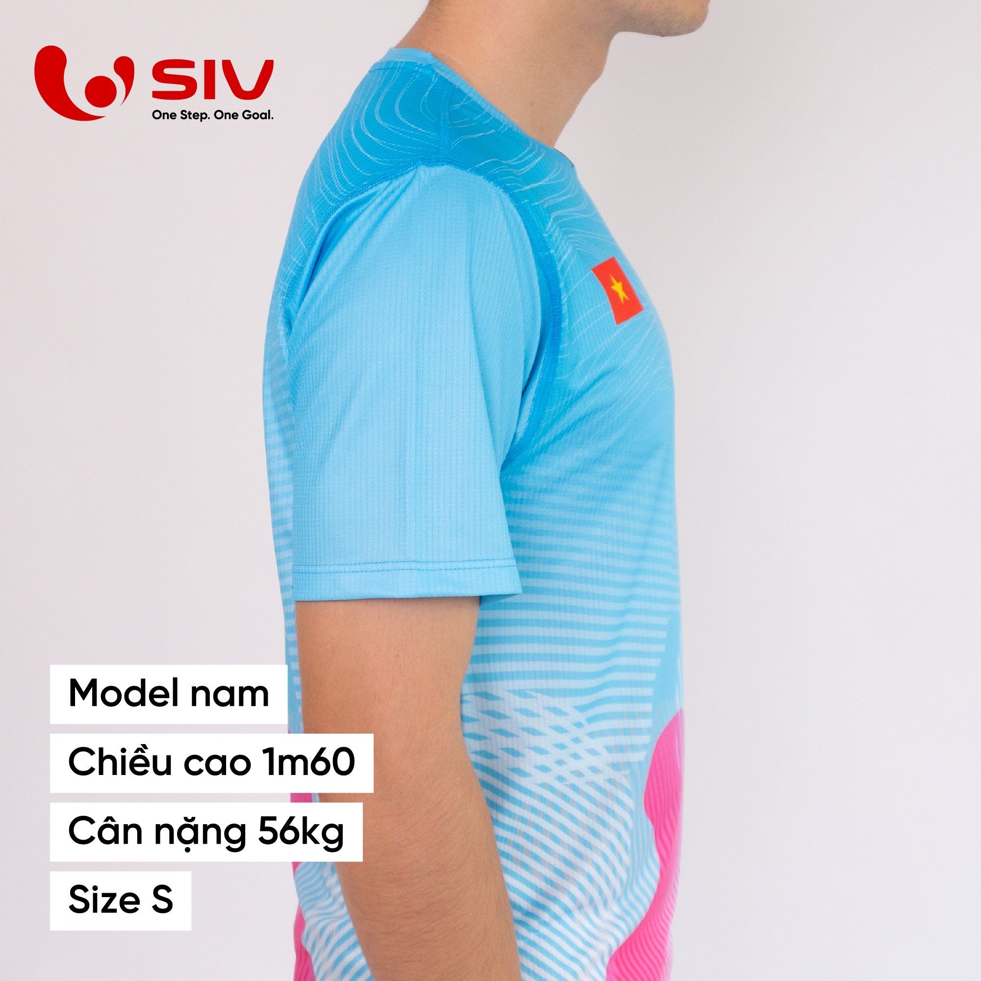  Áo chạy bộ nam SIV T-shirt Vibe 