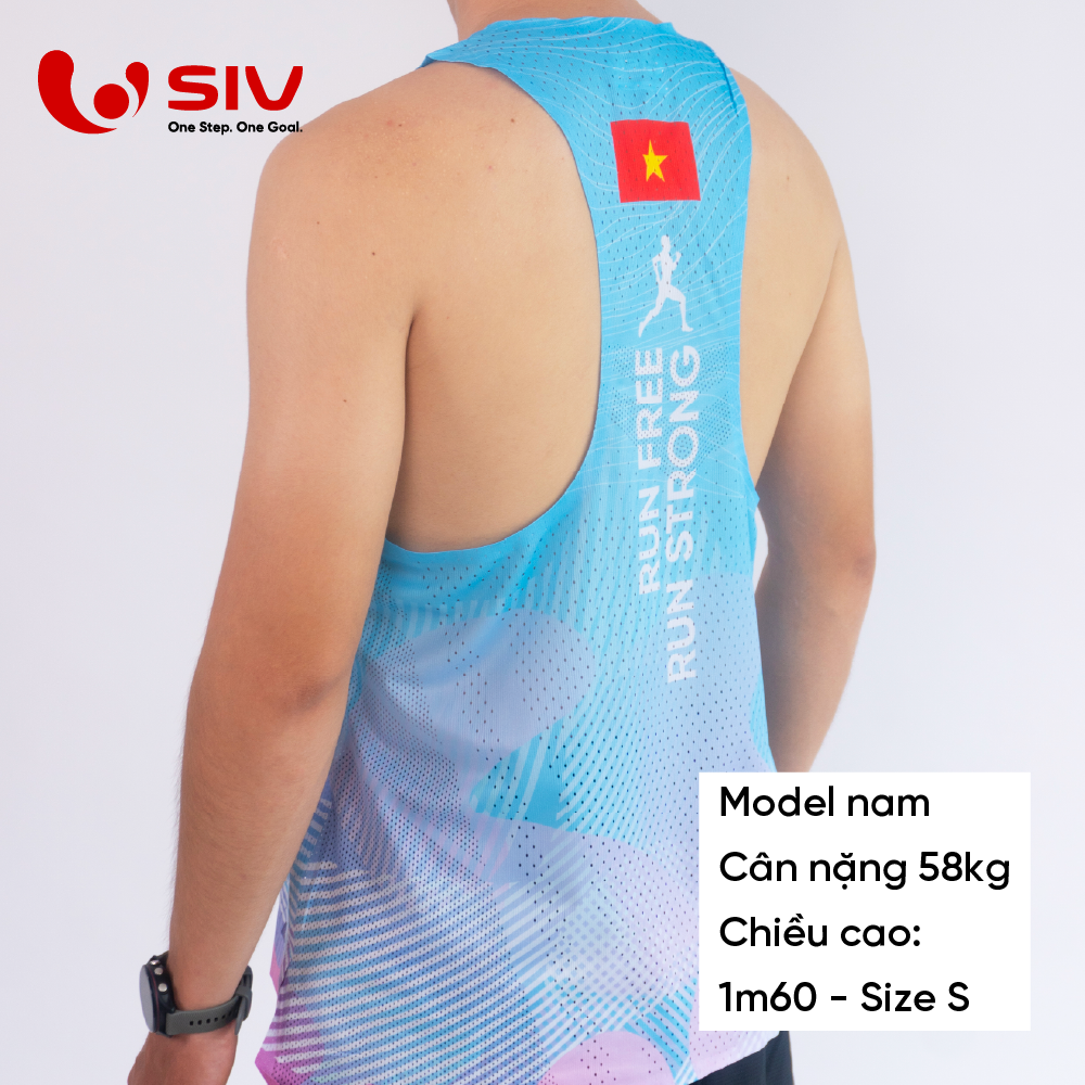  Áo chạy bộ nam SIV Singlet Vibe 