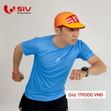  Áo chạy bộ Tshirt Basics xanh ya 