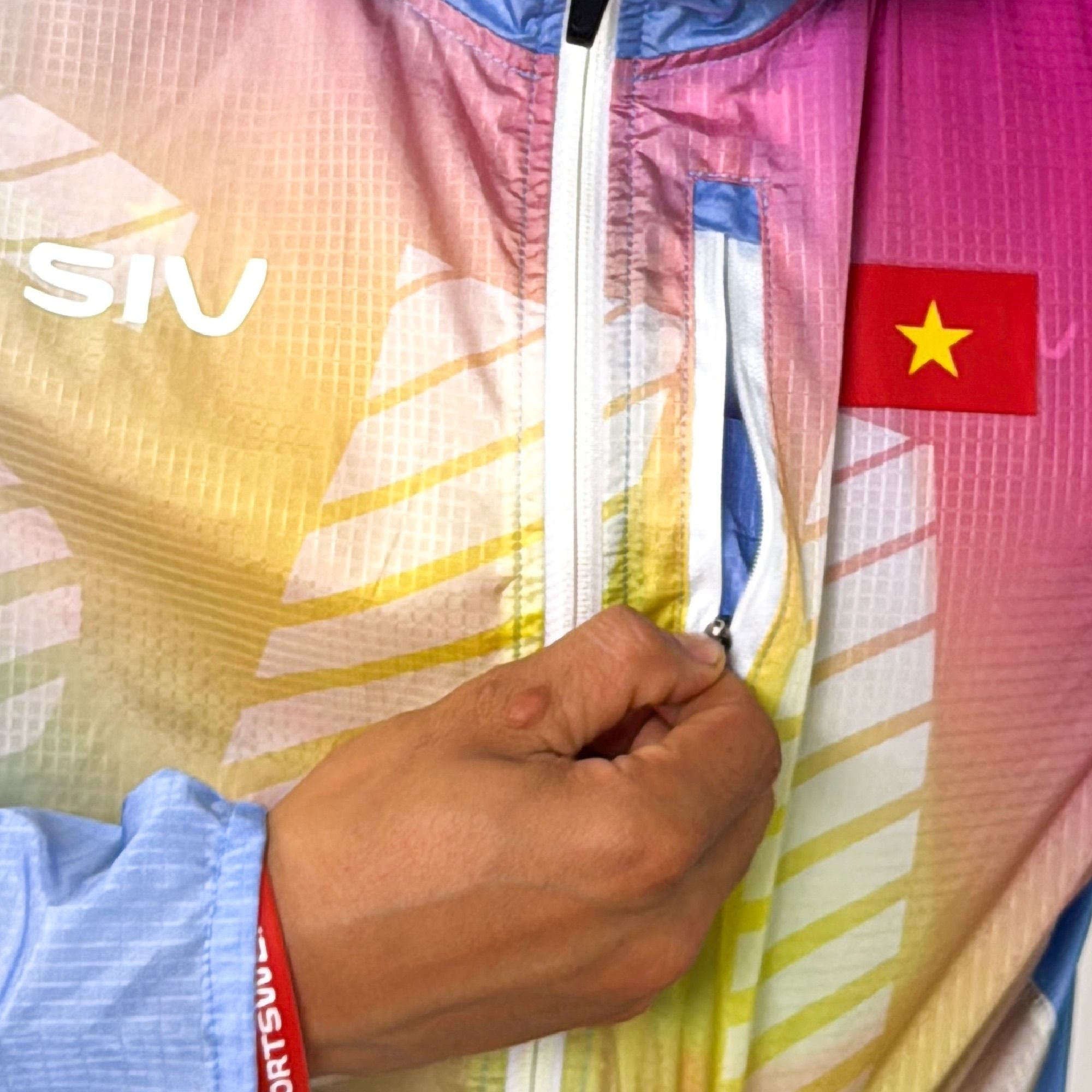  Áo khoác chạy bộ SIV Stride Jacket - Blue 