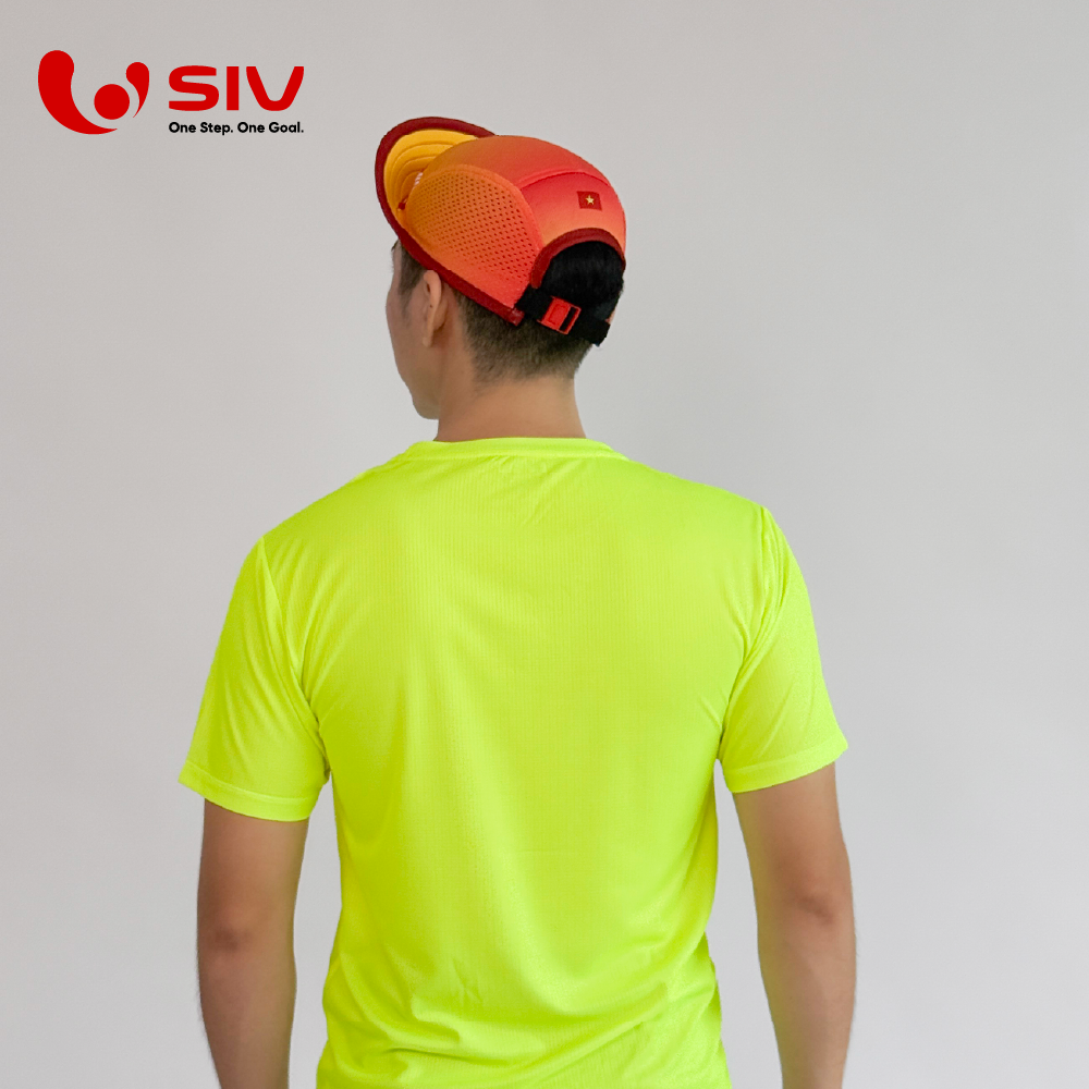  Áo chạy bộ Tshirt Basics xanh neon 