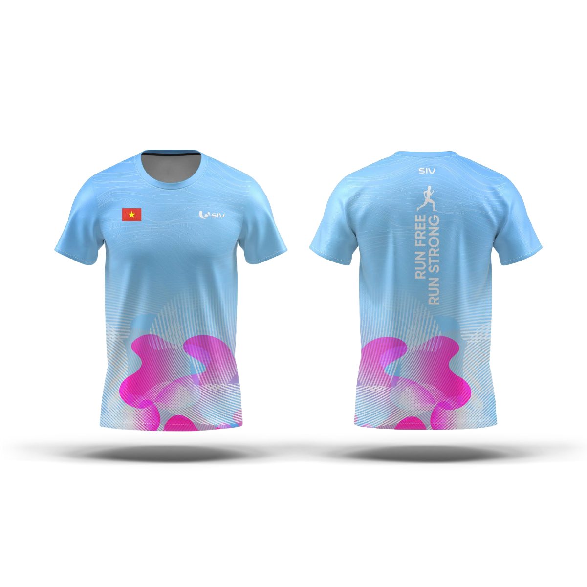  Áo chạy bộ nam SIV T-shirt Vibe 