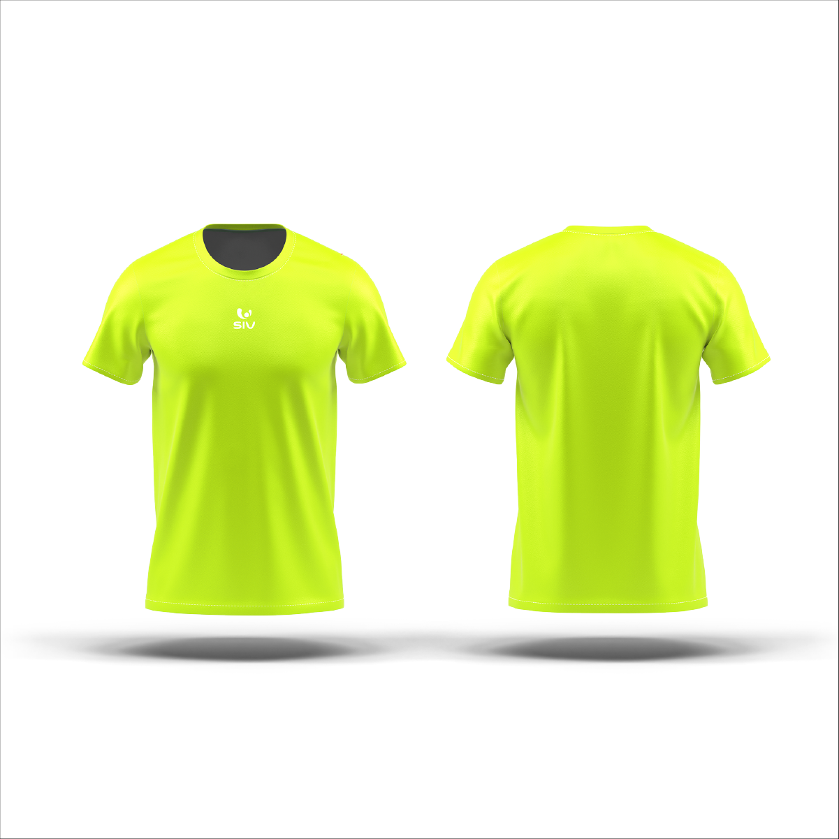  Áo chạy bộ Tshirt Basics xanh neon 