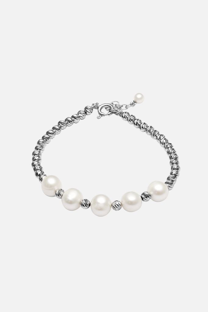 LẮC TAY NGỌC TRAI PHÚ QUỐC MÓC + PHỤ KIỆN BẠC CANNIE