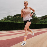  Tất chạy bộ Compressport Pro Racing Socks v4.0 Run High - Buff Orange/Roseate 