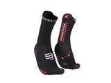  Tất chạy bộ Compressport Pro Racing Socks v4.0 Run High - Black/Red 