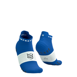  Tất Thể Thao Compressport Pro Racing Socks v4.0 Run Low - Xanh Princess Blue/White 