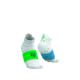  Tất chạy bộ Compressport Pro Racing Socks v4.0 Ultralight - Trắng/Xanh 