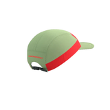  Mũ Chạy Bộ Compressport 5 Panel Light Cap - Nile/Fluo Red 