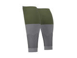  Băng bảo vệ bắp chân Compressport Unisex's 2V2 Calf Sleeve Rf - Green/Steel Grey 