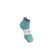  Tất Thể Thao Compressport Pro Racing Socks V4.0 Run Low - Ether/Neon Pink 