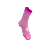  Tất Thể Thao Compressport Pro Racing Socks v4.0 Trail - Hồng Begonia/Neon Pink 