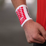  Băng bảo vệ cổ tay Compressport Unisex's Sweatbands 3D.Dots - White/ Red 