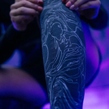  Băng bảo vệ bắp chân Compressport Calf Sleeves R2 3.0 -  Black/Aurora 